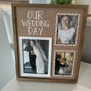 Malden Brown and White Wedding Photo Frame